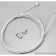 BOWDEN HOLÝ - VÁLEČEK 8MM + BOWDENOVÉ SPONY- (UNI DÍL)